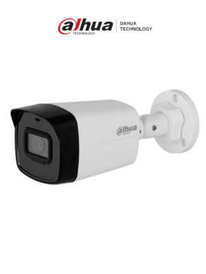 DAHUA IPC-B1E20 - Camara IP Bullet de 2 MP, lente 2.8 mm, 99° de visión, IR 30 m, IP67 y PoE. Incluye DWDR, 3D NR, HLC, BLC y compresión H.265+ para videovigilancia eficiente