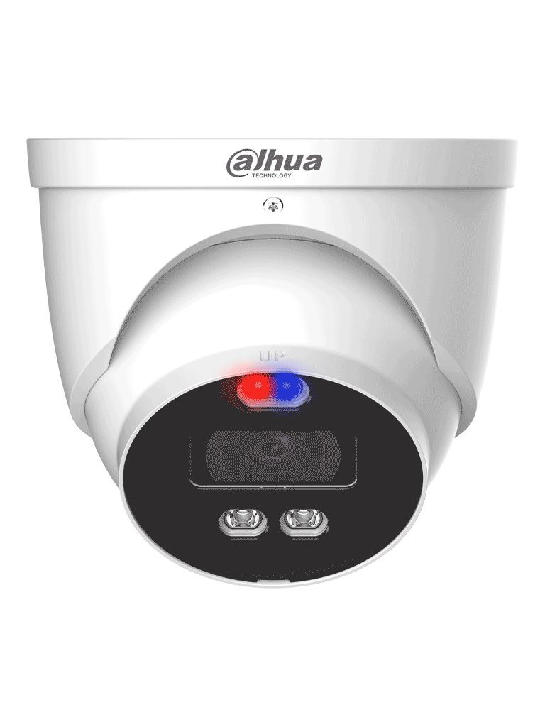 DAHUA DH-HAC-ME1809HN-A-PV - Camara Domo TiOC 4k/ Disuasión Activa/ Iluminador Dual Inteligente + FullColor/ Estrobo con Luz Roja y Azul/ Lente de 2.8mm/ 106 Grados de Apertura/ 40 Metros de IR y Luz Visible/ Microfono Integrado/ IP67/ - Image 2