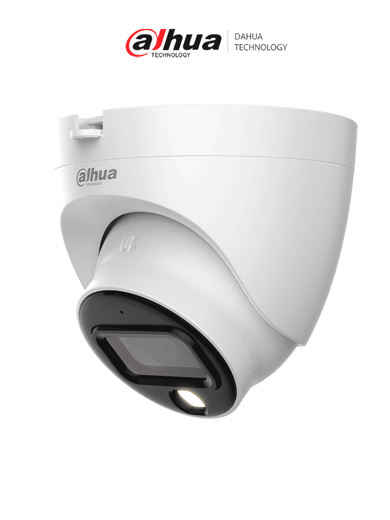 DAHUA DH-HAC-HDW1239TLQN-A-LED-0280B-S3 - Cámara Domo de 2 Megapixeles ofrece video Full Color con lente de 2.8 mm, WDR de 130 dB, visión de 107°, micrófono integrado, y 30 m de iluminación LED; IP67, fácil de instalar.