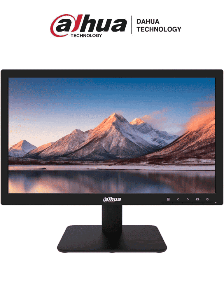 DAHUA DHI-LM19-L200N - Monitor Led de 19 Pulgadas ofrece calidad Full HD y un rendimiento constante 24/7. Con entrada HDMI y VGA, tiempo de respuesta de 5ms y bajo consumo de energía, es ideal para videovigilancia profesional/