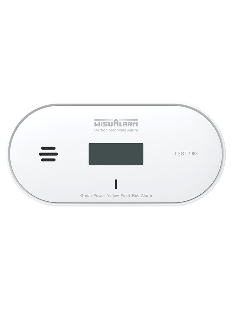 DAHUA WISUALARM DHI-HY-GC30A - Detector de monóxido de carbono (CO) autónomo, Mide temperatura y humedad, Batería de 10 años, Pantalla informativa y luces indicadoras, Alarma de 85 dB, Certificaciones TÜV, CE y UKCA, - Image 2