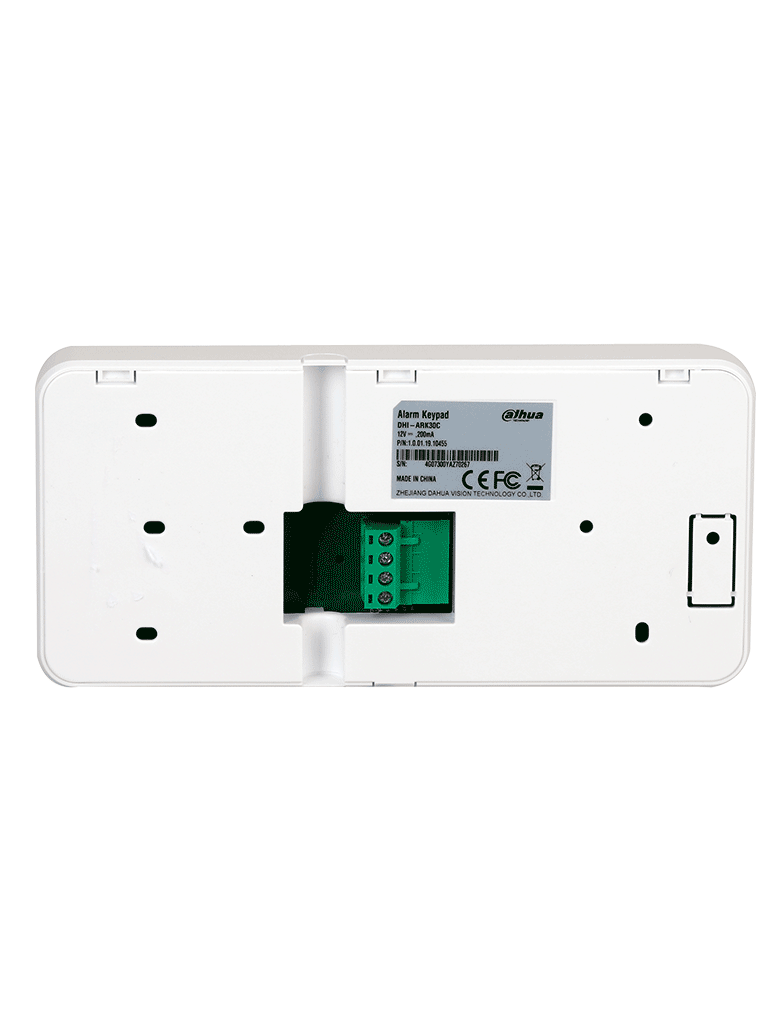 DAHUA DHI-ARK30C- Teclado LCD para ARC3008/ 8 áreas/ display de zonas de alarma/ Estatus Led energía, batería, falla, bypass/ - Image 2