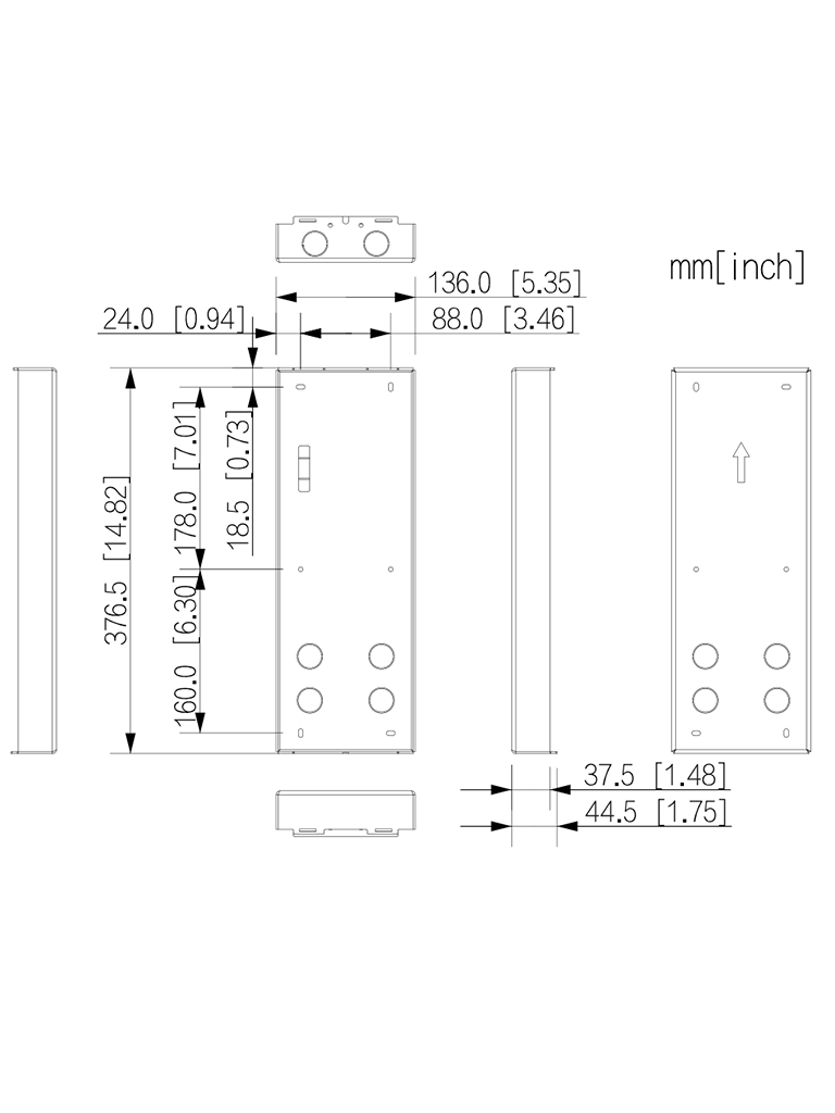 DAHUA VTM130 - Instalación en pared de VTO6531H - Image 2