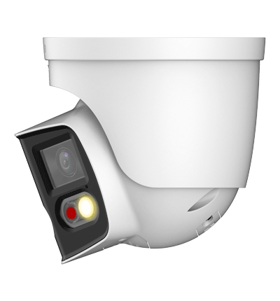 DAHUA IPC-PDW3849-A180-AS-PV Cámara IP WizSense Eyeball con multivisión en dos sensores de 4MP, ofreciendo un ángulo de 180°. Con IR de 25 m, LED de 20 m, disuasión activa, ePTZ, micrófono, altavoz, y protección IP67. - Image 3