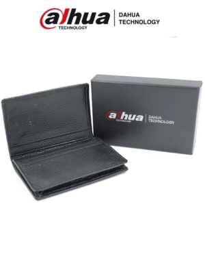 DAHUA MATPRO036 - Porta Tarjetas Negro/ Tipo Piel/ con Logo Dahua/ Promocional