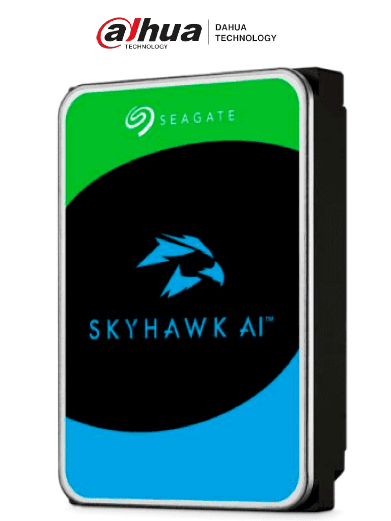 DAHUA ST10000VE000 Seagate Skyhawk AI ST10000VE000 - Disco duro (10 TB, interno de 3,5 pulgadas), SATA (SATA/600)/ SATA 6 Gb/s/