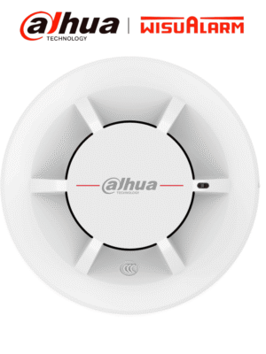 DAHUA WISUALARM DHI-HY-C131-Detector d Humo Fotoelectrico Convencional de 2 Hilos,Alarma visual y audible Con Cámara Fotoelectrica Dual para Detección Eficiente, Cumple con Estándar 54-7:2018,Algoritmo BLC d Ajuste Automático