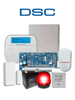 DSC SEEDPACK EXCLUSIVO TALLERES- Paquete para desarrollo instaladores de alarmas serie NEO con 32 Zonas Inalámbricas / Panel HS2032 / Teclado LCD Alfa HS2LCDRF9N/ Gabinete / 1 Contacto PG9303 / PIR LC200 / Transformador / 1 Estrobo /con Batería