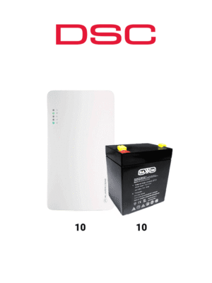 DSC SEM300 10 PACK - Paquete de 10 Comunicadores SEM300 Comunicador Dual, SIM/ IP para PowerSeries de Alarm.com , 10 baterías 12V 4.5Ah CBAT45AH