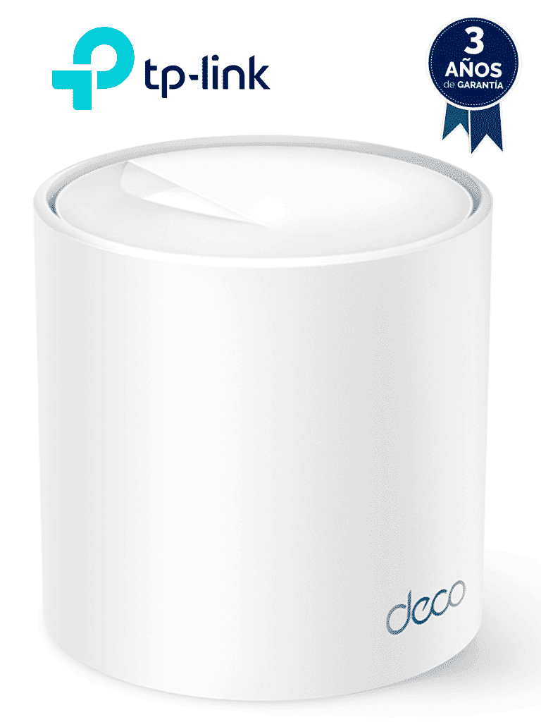 TP-LINK Deco X10(1-pack) - Ruteador Inalámbrico Mesh/ Ideal para Señal WiFi en Casas / WiFi 6/ Velocidad Hasta 1201 Mbps en Frecuencia de 5GHz y 300Mbps en 2.4GHz/ Tecnología de Conexión MU-MIMO y OFDMA/ Protección Mediante Control Parental