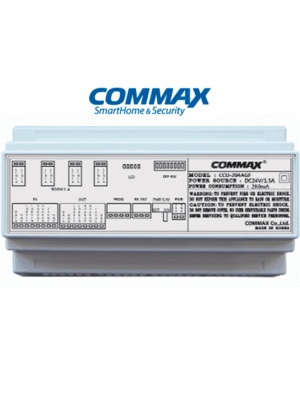 COMMAX CCU204AGF - Distribuidor para panel de audio modelo DR2AG, conecta hasta 4 Intercomunicadores o auriculares AP2SAG, conexión a 2 hilos, alimentación con fuente RF2A, solución