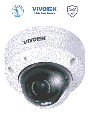 VIVOTEK FD9380-HTV-V2 - Cámara IP domo exterior 5 MP, lente varifocal remoto 2.7-13.5mm, Smart IR 30m, WDR Pro, Ciberseguridad Trend Micro, IA Smart search, Micrófono integrado, IP66/IK10, NDAA, ONVIF
