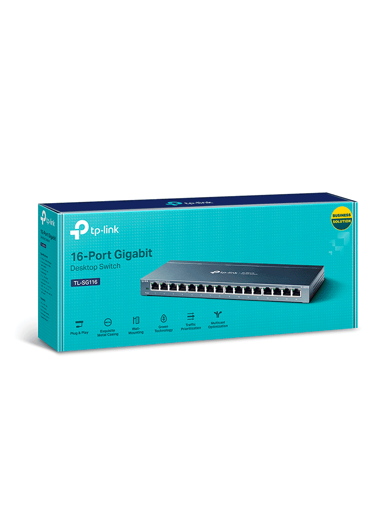 TP-LINK TL-SG116 -Switch Gigabit no administrable de 16 puertos 10/100/1000 Mbps para escritorio - Image 2