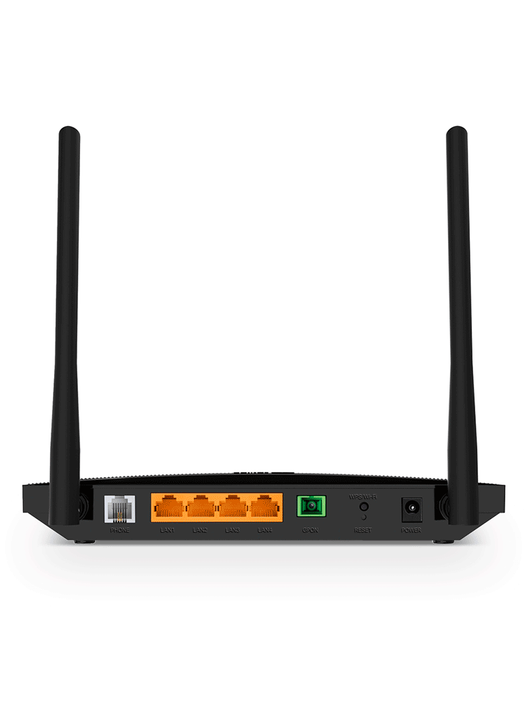 TP-LINK - XC220-G3v - GPON Router inalámbrico N de 300 Mbps con frecuencia de 2.4 GHz. Equipado con 1 puerto GPON SC-APC, 2 puertos LAN (1 Gigabit Ethernet, 1 Fast Ethernet) y 1 puerto POTS (FXS). Compatible con AgiNet Config y AgiNet ACS. - Image 3