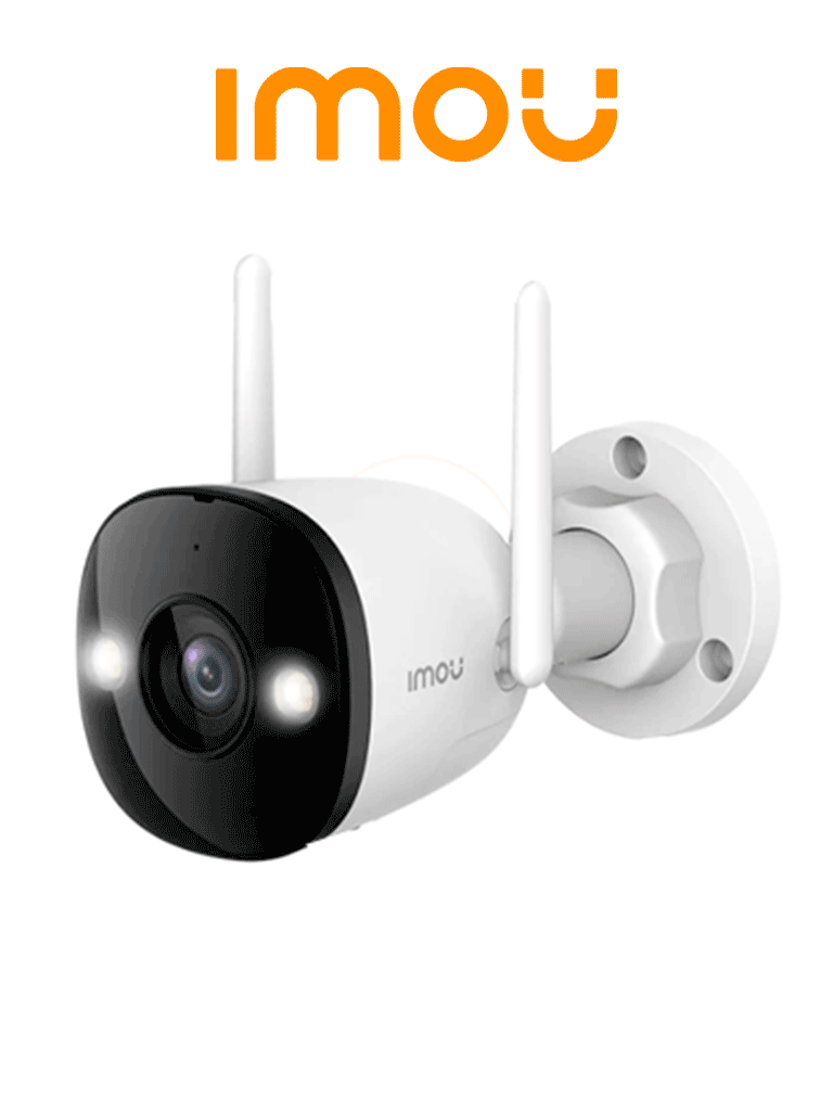 IMOU Bullet 2E 5Mp (IPC-K3DN-5H0WF) - Cámara IP Bullet WiFi de 5MP tiene micrófono integrado, 102° de visión, H.265, lente de 2.8mm, detección de humanos, IR 30m, IP67 y ranura MicroSD.