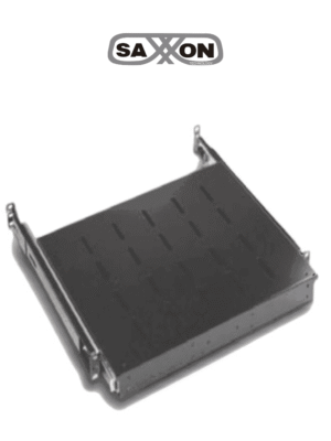 SAXXON 70033501- Charola para gabinete/ Deslizable para teclado/ Color negro/ Medidas 44.0 cm de ancho x 35.0 cm de profundidad 1UR