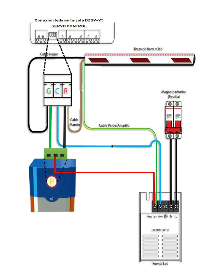WEJOIN WJBSPL01 - Kit para adaptar barrera de brazo normal a brazo LED - Image 4