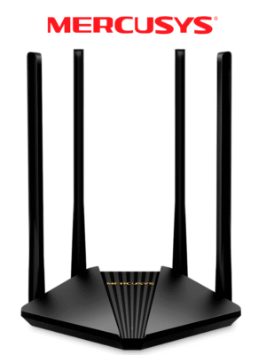 MERCUSYS MR30G - Router inalámbrico Gigabit AC1200 con doble banda 2.4 GHz y 5 GHz, 2 puertos LAN Gigabit, 1 puerto WAN Gigabit. Incluye tecnología MU-MIMO y Beamforming, 4 antenas de 5 dBi, compatible con EasyMesh y función de control parental.