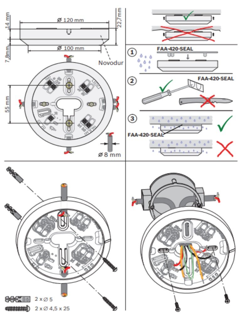 BOSCH F_MS400B - Base con Logo BOSCH compatible con Sensores serie 425 - Image 5