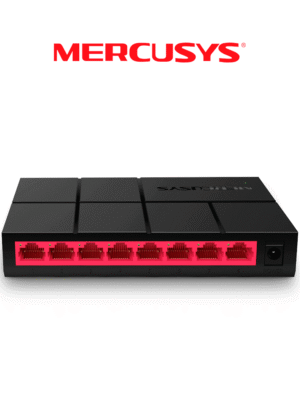 MERCUSYS MS108G - MS108G - Switch no administrable de escritorio con 8 puertos 10/100/1000 Mbps, diseño compacto y configuración Plug and Play.