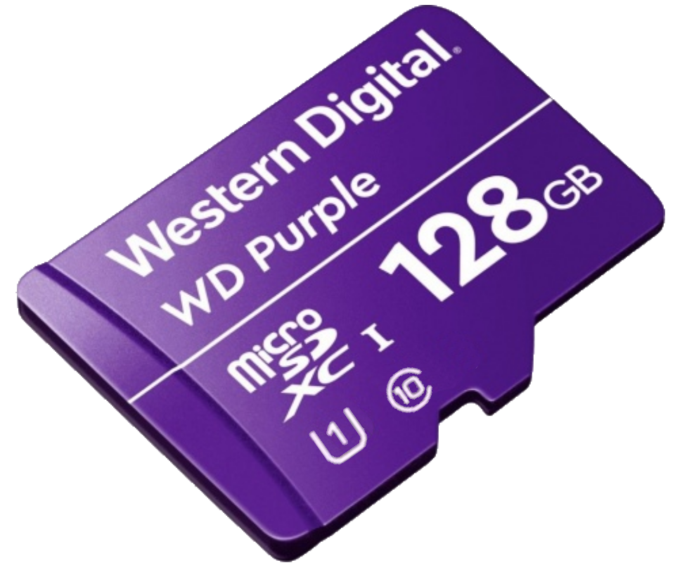 WESTERN WDD128G1P0C- Memoria de 128GB Micro SDXC/ Linea Purple/ Clase 10 U1/ Lectura 50MB/ Escritura 40MB/ Especializada para Videovigilancia - Image 2