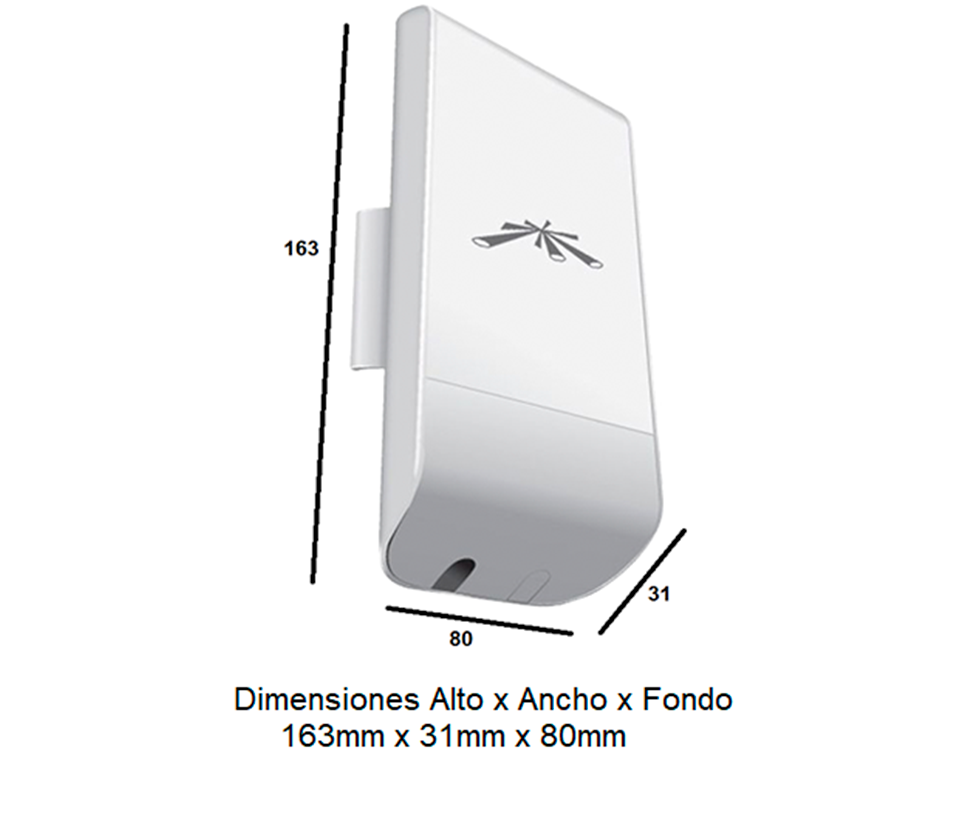 UBIQUITI NANOSTATION LOCOM2 - Radio con antena integrada Airmax 2.4GHz para uso en exteriores con tecnología MIMO. Cuenta con un panel de antena de 8 dBi y una potencia de transmisión de 23 dBm, ofrece un rendimiento de hasta 150 Mbp - Image 5