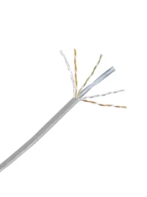 PANDUIT NUC6C04IG-FE Bobina de Cable UTP 100% cobre, NetKey / Caja con 1,000 Pies (305 metros) / 4 pares / 24 AWG / Categoría 6 / Gris