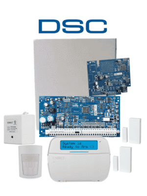DSC NEO-RF-LCD-IP-SB Paquete NEO 32 Zonas Inalámbricas/Panel HS2032/Comunicador TL280E/Teclado ALFANUMÉRICO con TRANSCEPTOR HS2LCDRF9N/2 Contactos PG9303/Sensor Inalámbrico PGP9914/Fuente PTC1640U/Gabinete /Sin Batería/