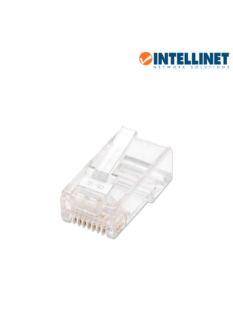 INTELLINET 502399 - Enchufe RJ45 CAT5E sólido UTP, bote de 100 piezas, con 15 micras de oro. - Image 3