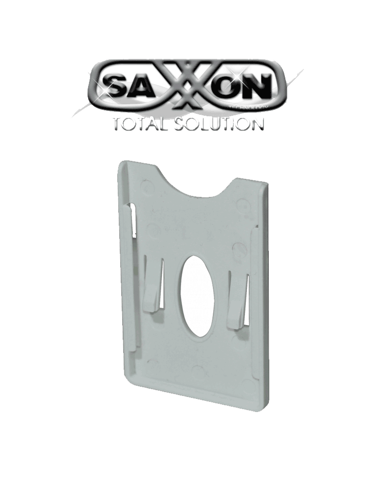 SAXXON ASRCH - Porta Tarjeta de Plástico con Adhesivo 3M / Compatible con Tarjetas o TAG SAXXON de PVC