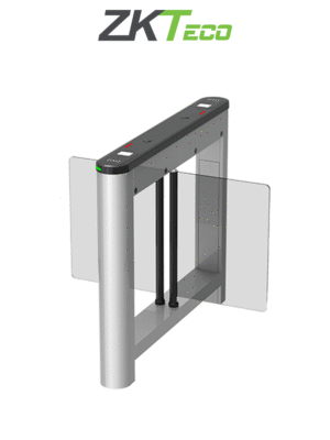 ZKTECO SATURNS1200 - Barrera Peatonal Central Abatible / Acero SPCC laminado en frío / Hasta 3 millones de ciclos / Vidrio templado 2.5D / Requiere barrera Saturn-S1000