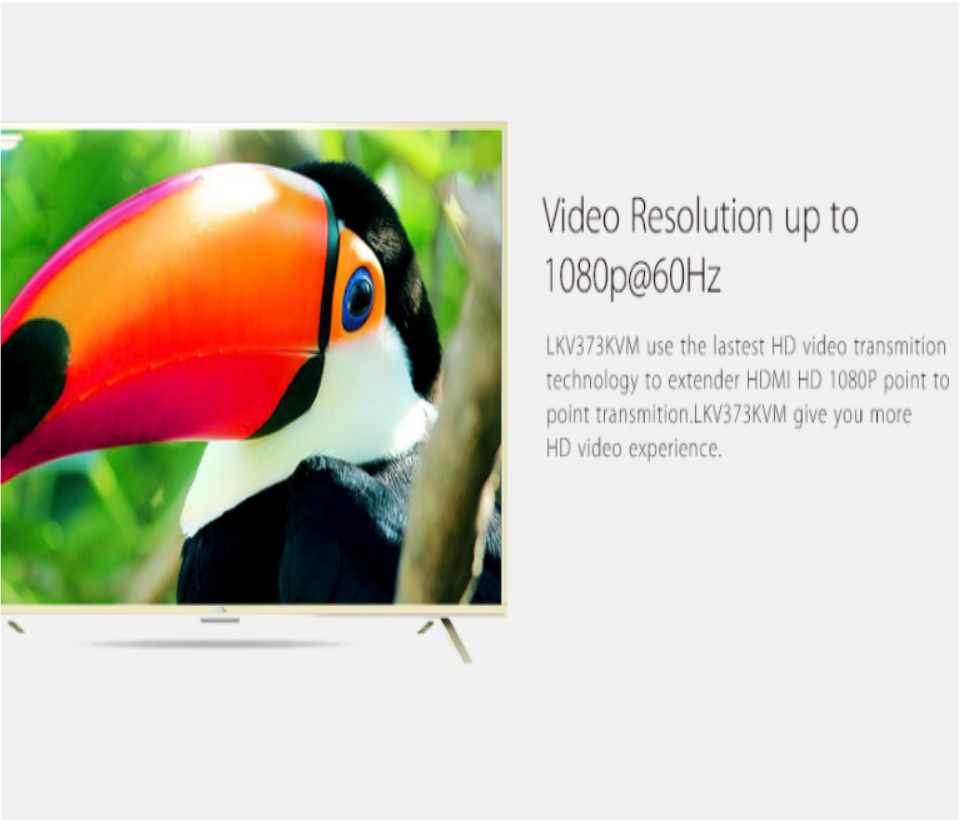 SAXXON LKV373KVM- Kit Extensor HDMI/KVM para Hasta 120 metros/ Resolución 1080p@60Hz/ Soporta Cableado con CAT 5e y 6/ 30 HZ/ 2 Puertos USB para Conectar Teclado y/o Mouse/ 5 VCD/ Plug and Play/ Punto a Punto o Punto Multipunto con Switch/ - Image 5