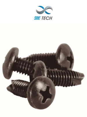 SBE TECH - SBE-JTACERO6MM JUEGO DE TORNILLOS DE 6MM CAB GOTA PAVONADO UNICAMENTE P/RACK DE ACERO (50 PZAS) PARA RACK NUEVA LINEA