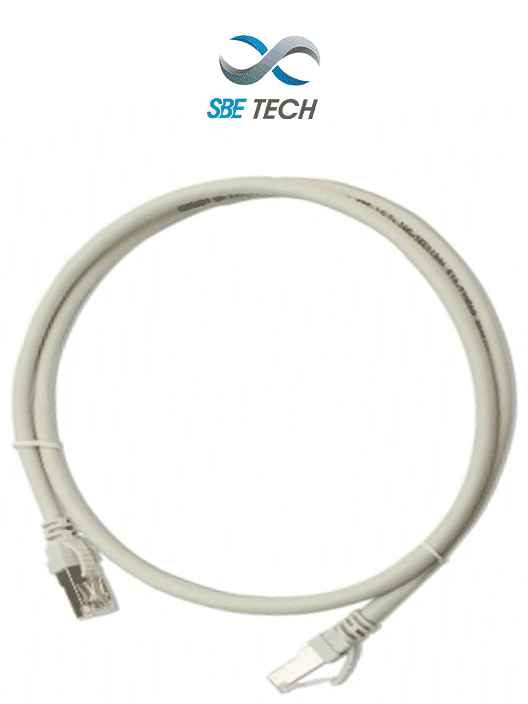 SBETECH PCC61.0MGY- Patch Cord Cat 6 con bota inyectada y moldeada 1m Gris