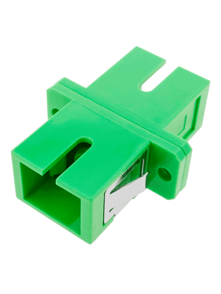 SBE TECH SBE-ADAPSCAPC-S - Adaptador simplex de SC/APC a SC/APC Monomodo/Verde con orejas - Image 2