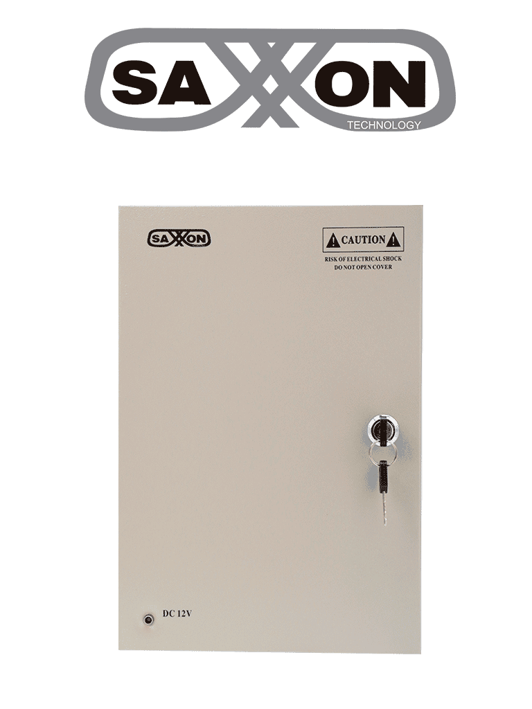 SAXXON SX20A9CH - Fuente de Poder Profesional 12 VCD / 20 Amperes / 9 Canales / 2.2 Amperes por Canal / Protección contra Sobrecargas / Led Indicador de Funcionamiento