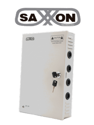 SAXXON SX30A18CH - Fuente de Poder Profesional 12 VCD / 30 Amperes / 18 Canales / 1.6 Amperes por Canal / Protección contra Sobrecargas / Led Indicador de Funcionamiento / Con Switch 110/220V