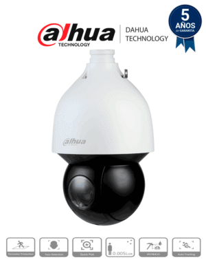 DAHUA SD5A225GB-HNR-SL - Cámara IP PTZ de 2 Megapíxeles Anticorrosión/ 25x de Zoom Óptico/ IR de 150 Mts/ Antivandálica/ H.265+/ Auto Tracking/ PoE+/ 60 FPS/ Función anti-niebla / WDR Real de 120 dB/ Detección de Rostros/ IP67/
