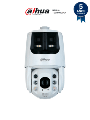 DAHUA DH-SDT6C425-4P-GB-APV-0280 Cámara PTZ panorámica IP/ 4 Megapixeles/ Iluminadores Duales Inteligentes/ 25X Zoom/ Starlight/ IR hasta 200 m/ Auto-tracking/ Protección Perimetral/ Detección Facial/ IP66/ Disuasión Activa/ Sirena y Estrobo
