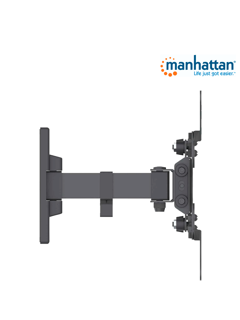 MANHATTAN 461399 - Soporte para Pantalla de 13 a 42 Pulgadas/ 20 Kg de Carga/ Brazo Articulado/ Distancia a la Pared de Hasta 19 cm/ Acero/ VESA/ 75/ 100/ 200x100/ 200/ - Image 3