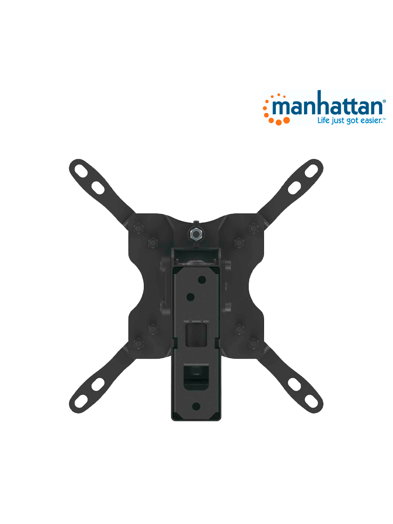 MANHATTAN 461405 - Soporte para Pantallas de 13 a 42 Pulgadas/ 20 Kg de Carga/ Brazo Articulado Doble/ Distancia a la Pared de Hasta 27.3 cm/ Acero Solido/ Ajuste de Inclinación y Angulo/ VESA 75/ 100/ 200x100/ 200/ - Image 4
