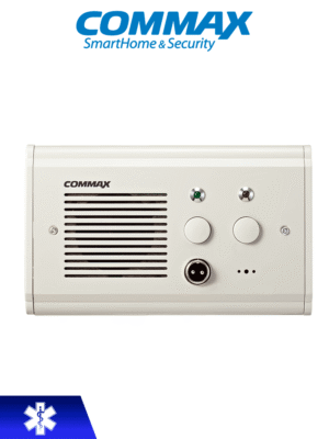 COMMAX JNS4CS - Subestación de cama para sistema de llamado de enfermería / Comunicación por voz con la unidad JNS70MN / Soporta botón pulsador CC200 y botones de emergencia