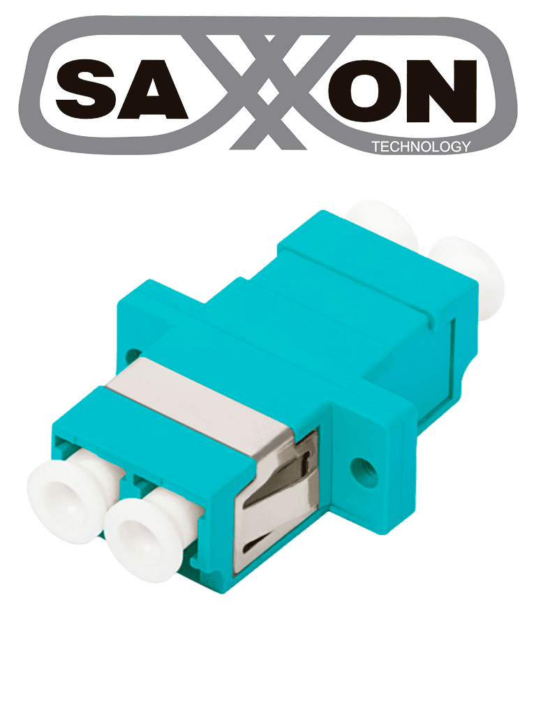 SAXXON JALC3CD - Adaptador unitario de fibra / Para LC / OM3 / AQUA / Duplex