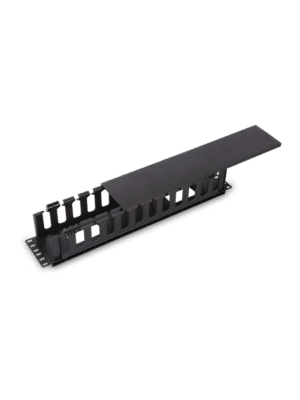 SAXXON J6069 - Organizador de cable horizontal para rack / Un lado / Plastico / 2U