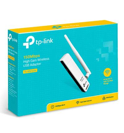 TP-LINK TL-WN722N - Adaptador USB inalámbrico de alta ganancia N 150 Mbps en 2.4 GHz con antena desmontable de 4dBi. - Image 2