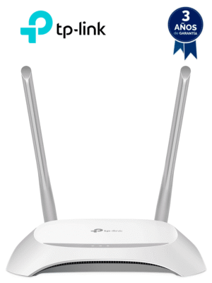 TP-LINK TL-WR840N - Router inalámbrico con velocidad de hasta 300Mbps, WiFi 4 802.11n/b/g en 2.4 GHz, 2 antenas con 4 modos: Router, Extensor de Rango, Punto de Acceso y WISP, 1 puerto WAN FE y 4 puertos LAN FE.