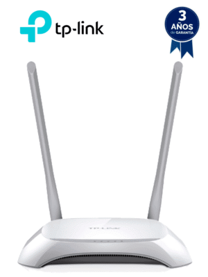TP-LINK TL-WR850N - Ruteador Inalambrico/ Velocidad de Hasta 300Mbps/ WiFi 4 802.11n & b & g 2.4 GHz/ 2 Antenas Fijas Para WiFi/ 1 Puerto WAN FE para Conexion a Internet/, 4 puertos LAN FE/ Ideal para Servicios WISP & Casa & Pequeños Negocios