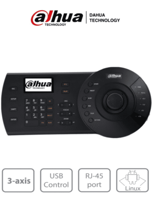 DAHUA NKB1000-E - Teclado Controlador IP con Joystick para PTZs Analogicas e IP/ Control de DVRs y NVRs/ Pantalla LCD/ RJ-45/ RS232/ Pelco D & P/