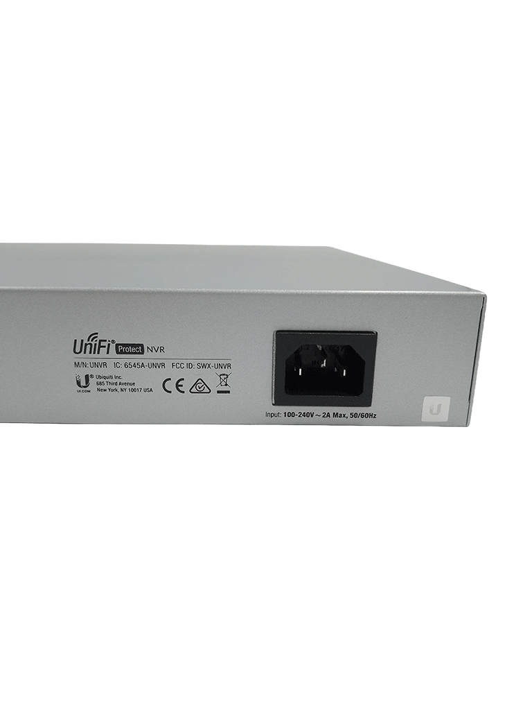 Ubiquiti UNVR - NVR Empresarial UniFi Protect recomendado para 15 cámaras 4K o 50 cámaras Full HD, con 4 bahías de disco duro, puerto Gigabit RJ-45 y configuración RAID 1 o RAID 5 automática. - Image 2