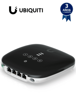 UBIQUITI UF-WIFI - UFiber WiFi 802.11n GPON ONU, Unidad de Red Óptica con 1 puerto WAN GPON (SC/APC) y 4 puertos LAN Gigabit Ethernet.